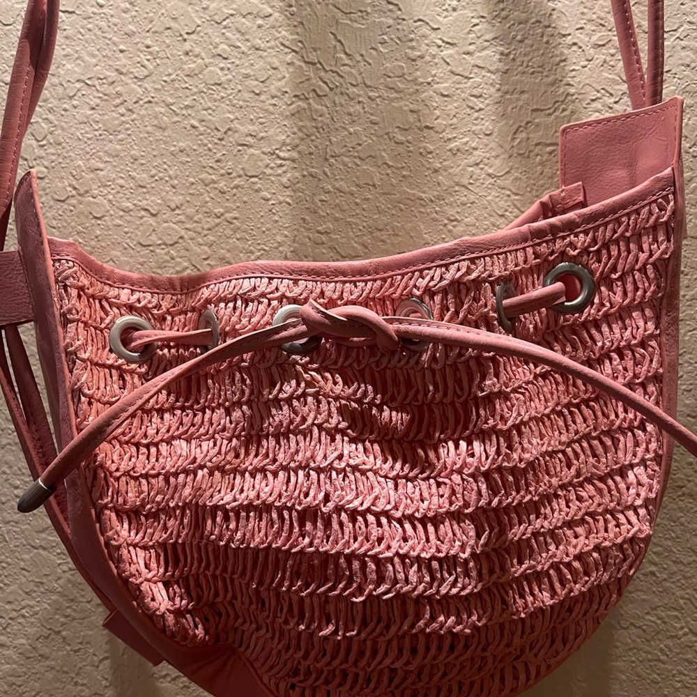 NWOT Free People Cabana Crossbody Bag Pink Color